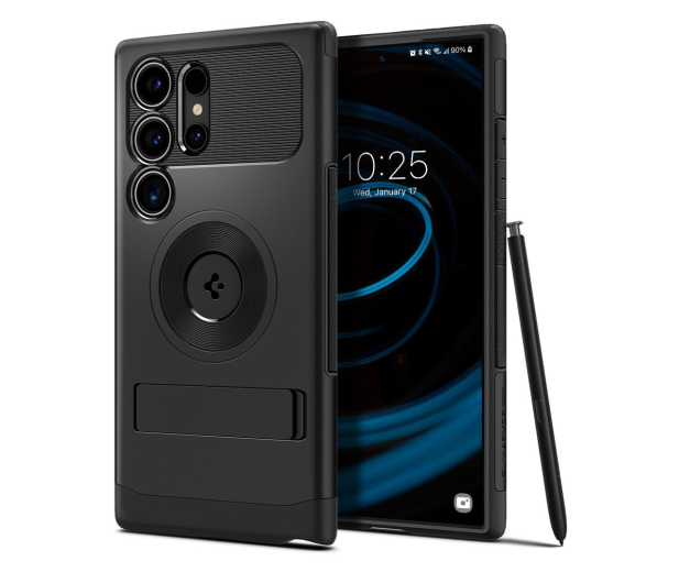 SPIGEN Slim Armor Magsafe do Samsung Galaxy S24 Ultra Black ACS07189 - 1211635 - zdjęcie